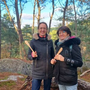 rando-sculpture en forêt