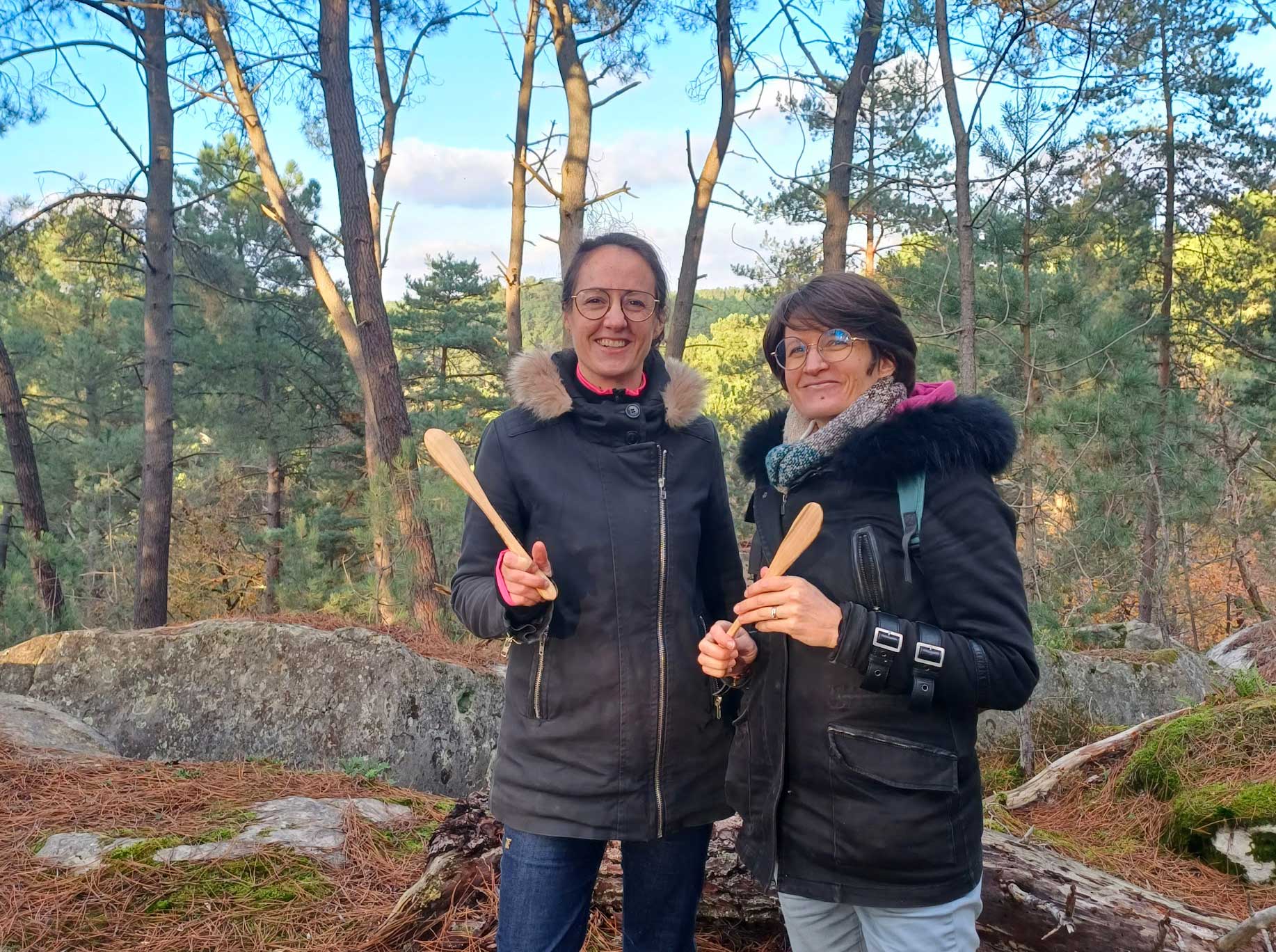 rando-sculpture en forêt